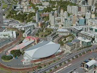 Auckland City, New Zealand (2020) 3D Model