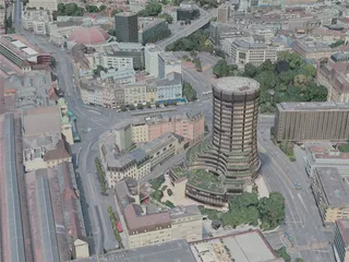 Basel City, Switzerland (2020) 3D Model