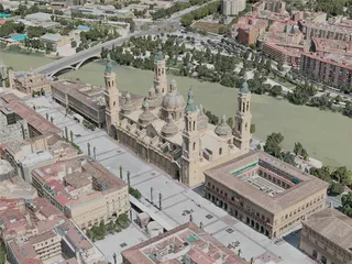 Zaragoza City, Spain (2020) 3D Model