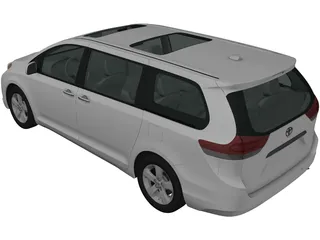 Toyota Sienna (2012) 3D Model