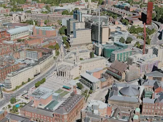 Leeds City, UK (2020) 3D Model