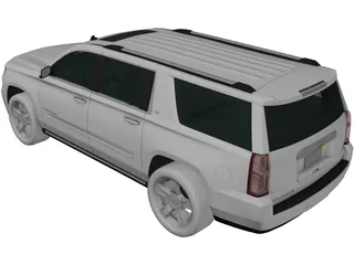 Chevrolet Suburban LTZ (2018) 3D Model