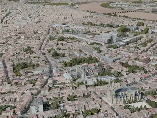 Bordeaux City, France (2020) 3D Model