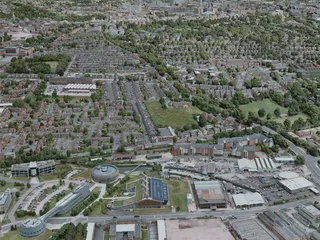 Nottingham City, UK (2020) 3D Model