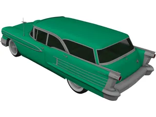 Oldsmobile 88 Fiesta Wagon (1958) 3D Model