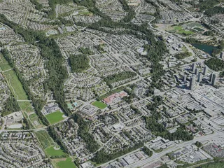 Coquitlam City, Canada (2020) 3D Model