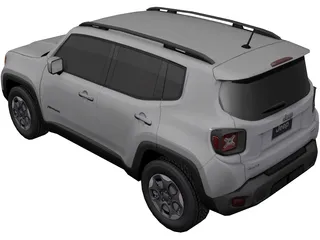 Jeep Renegade (2016) 3D Model