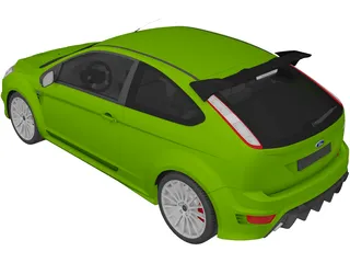 Ford Focus RS (2009) 3D Model