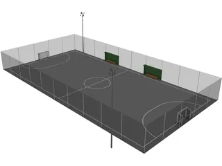 5X5 Football Field 3D Model