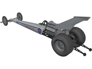 Dragster 3D Model