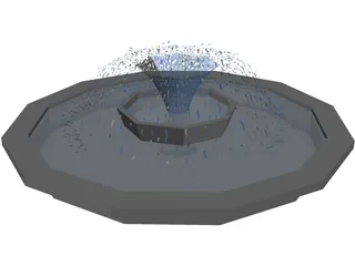 Water Fountain 3D Model