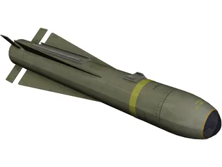 AGM-65K Maverick Missile 3D Model