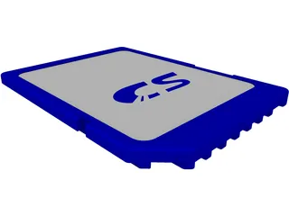 SD Card 3D Model