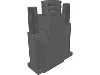 DVI Connector 3D Model