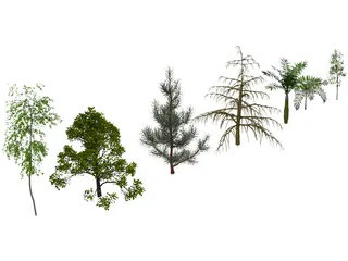 Trees Pack 3D Model