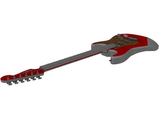 Fender Stratocaster Guitar 3D Model