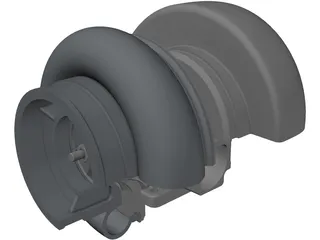 Turbo Compressor 3D Model