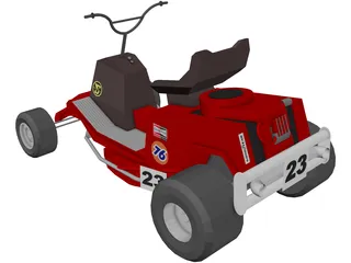 Lawn Mower Cart 3D Model