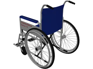 Wheelchair 3D Model