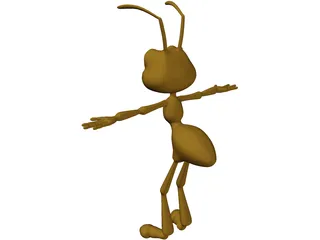 Cartoon Ant 3D Model