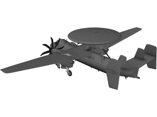 Grumman E-2C Hawkeye 3D Model