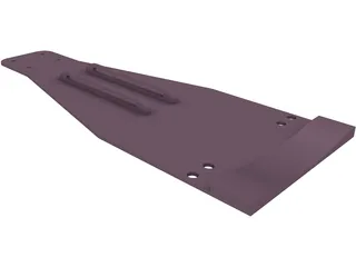 Double Bass Pedal Plate 3D Model