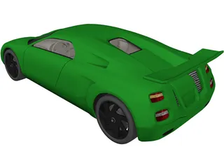 Sports Car Concept 3D Model