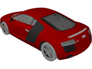 Audi R8 3D Model