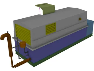 Sub-Grade Pump House 3D Model