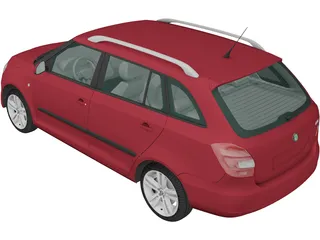 Skoda Fabia Combi (2011) 3D Model