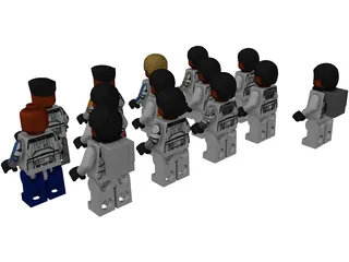 Lego Clone Troopers Mini Figures (2020) 3D Model