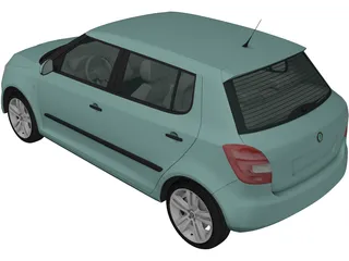 Skoda Fabia (2011) 3D Model