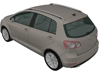 Volkswagen Golf Plus (2011) 3D Model