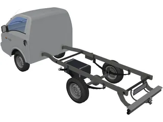 Hyundai H100 Porter Chassis 3D Model