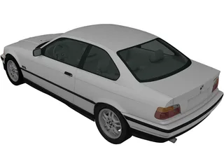 BMW 318i Coupe (1993) 3D Model