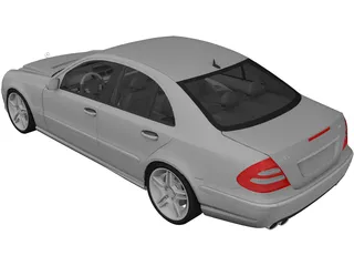 Mercedes Benz E55 AMG (2004) 3D Model