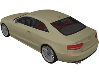 Audi A5 Quattro Coupe (2009) 3D Model