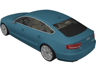 Audi A5 Sportback (2009) 3D Model