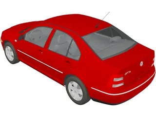 Volkswagen Jetta (2003) 3D Model