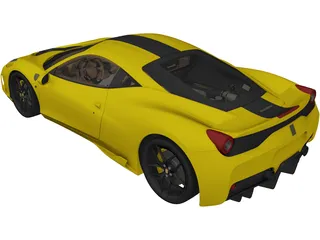 Ferrari 458 Speciale (2014) 3D Model