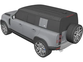 Land Rover Defender (2020) 3D Model