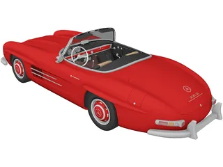 Mercedes-Benz 300SL (1957) 3D Model