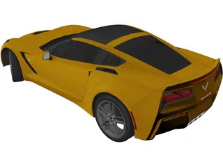 Chevrolet Corvette Stingray C7 (2013) 3D Model