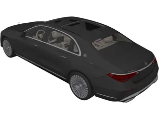 Mercedes-Maybach S-Class Sedan (2021) 3D Model