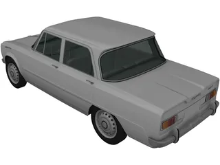 Alfa Romeo Giulia 105 (1962) 3D Model