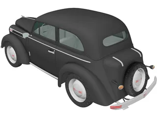 Opel Olympia (1938) 3D Model