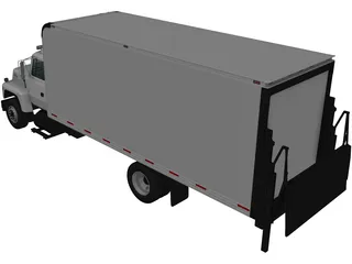 Ford LN8000 Box Truck (1995) 3D Model