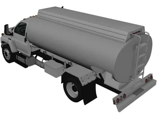 GMC Topkick C8500 Regular Cab Tanker Truck (2004) 3D Model