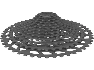 PG1210 12-speed Cassette 3D Model