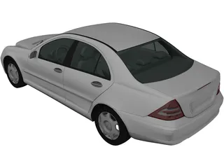 Mercedes-Benz C-class Sedan (2005) 3D Model